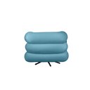 Ver imagem 3 de Poltrona Micheli 94cm Base Reclinável Veludo: Azul Turquesa