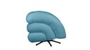 Ver imagem 2 de Poltrona Micheli 94cm Base Reclinável Veludo: Azul Turquesa