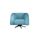 Ver imagem 1 de Poltrona Micheli 94cm Base Reclinável Veludo: Azul Turquesa