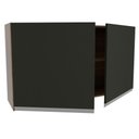 Ver imagem 3 de Armário Aéreo 2 Portas Glamy 120cm Preto Madesa