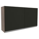 Ver imagem 1 de Armário Aéreo 2 Portas Glamy 120cm Preto Madesa