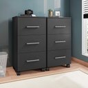 Ver imagem 1 de Kit 2 Gaveteiros com Rodízios 3 Gavetas Pietra 