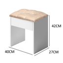 Ver imagem 3 de Banqueta Estofada para Penteadeira Banquinho de Apoio Pufe Decorativo para Salas Quartos e Lojas