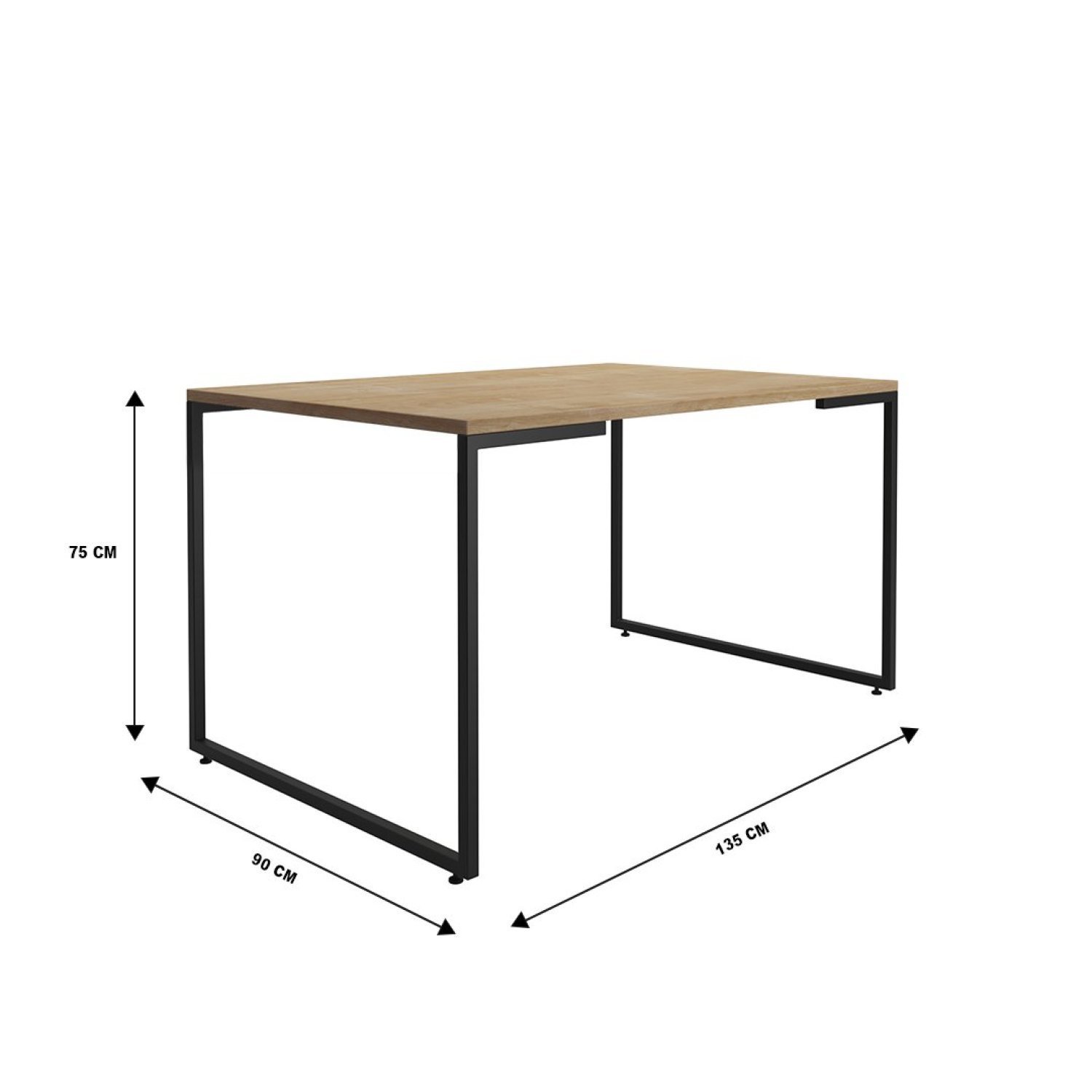 Conjunto Sala de Jantar Mesa 135x90cm Porto Estilo Industrial com 4 Cadeiras Mona Espresso Móveis - 3