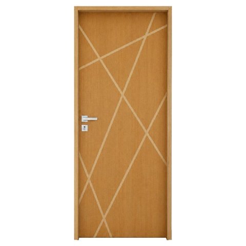 Porta Agatha 62x210 Fechadura Wc Cromado Lado Direito