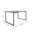 Ver imagem 3 de Conjunto Sala de Jantar Mesa 135x90cm Porto Estilo Industrial com 4 Cadeiras Mona Espresso Móveis
