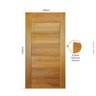 Folha de Porta 210x100cm Tauari Bbb Frisada Mapaf - 2
