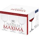 Ver imagem 2 de Kit 6 Taça Bohemia Natalia Maxima Vinho 22x10x10cm 570ml Cristal Transparente