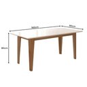 Ver imagem 4 de Conjunto Sala de Jantar Mesa com Tampo Chanfrado Liz 6 Cadeiras Estofadas Jade Poliman