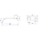 Ver imagem 3 de Torneira Lavatorio Parede com Chapa Dn20 Deca Back Matte | 1179.bl33.mt