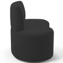 Ver imagem 6 de Sofá 2 Lugares 140cm Orgânico para Sala de Estar Living Larissa L02 Suede Preto - Lyam Decor