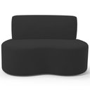 Ver imagem 5 de Sofá 2 Lugares 140cm Orgânico para Sala de Estar Living Larissa L02 Suede Preto - Lyam Decor
