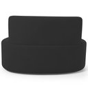 Ver mais imagens de Sofá 2 Lugares 140cm Orgânico para Sala de Estar Living Larissa L02 Suede Preto - Lyam Decor