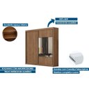 Ver imagem 3 de Guarda Roupa 2 Portas 1ESP 8g Sienna N. Horizonte Cina
