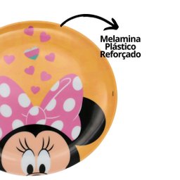 Prato Raso Melamina Minnie Mouse Disney 20cm - Tuut - 2