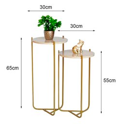 Mesa Lateral Veneza Dourada 300 X 650mm (6001off/off/d) - 4