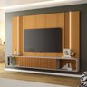 Rack Painel para Tv 85 Polegadas Kansas 219x164 - Cinamomo-off White - Edecasamoveis - 2