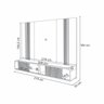 Rack Painel para Tv 85 Polegadas Kansas 219x164 - Cinamomo-off White - Edecasamoveis - 7