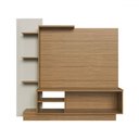 Ver imagem 3 de Estante para Tv até 52 Polegadas 2 Portas Es110 Naturalle/cristalo - Decibal Móveis