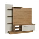 Ver imagem 2 de Estante para Tv até 52 Polegadas 2 Portas Es110 Naturalle/cristalo - Decibal Móveis