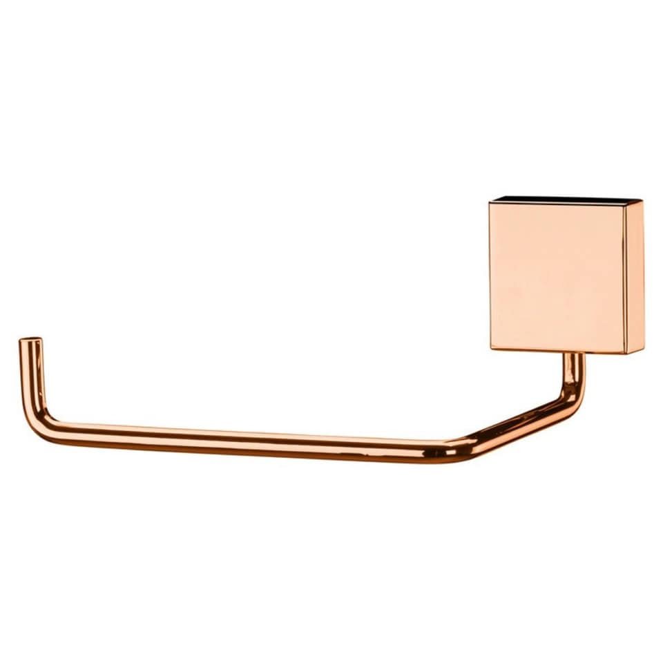 Papeleira Suporte Porta Papel Higiênico Rose Gold Banheiro Future - 2