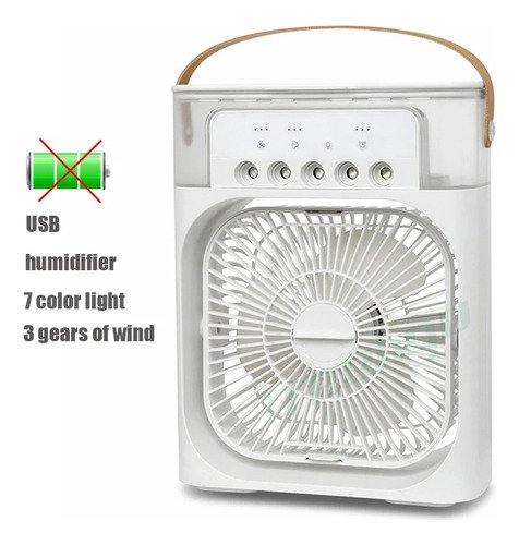 Ventilador Gelo Portátil 3em1 Mini Climatizador Umidificador - 4