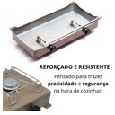 Ver imagem 5 de Fogão Portátil 2 Bocas Branco Acampamento a Gás Área Externa