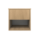 Ver imagem 4 de Mesa de Cabeceira Suspensa com 1 Gaveta e 1 Nicho 100% Mdf Plancasa:carvalho