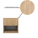 Ver imagem 7 de Mesa de Cabeceira Suspensa com 1 Gaveta e 1 Nicho 100% Mdf Plancasa:carvalho
