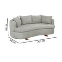 Ver imagem 3 de Sofa 4 Lugares Boucle M-204 2m Living Estofados Martins