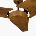 Ver imagem 2 de Ventilador de Teto Natuvent Callis No Light 3 Pás Madeira Imbuia 220v