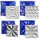 Ver imagem 1 de Conjunto 4 Formas 3d Gesso E Cimento Abs Azul 