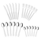 Ver imagem 4 de Jogo Talheres Faqueiro Tramontina Aço Inox 24 Peças Búzios