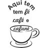 Adesivo Parede Frase Aqui Tem Fé Café Cafuné - 2