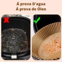 Ver imagem 7 de Kit 50 Forro De Papel Tapete Forma Airfryer Microondas Forno Fritadeira Antiaderente