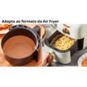 Ver imagem 3 de Kit 50 Forro De Papel Tapete Forma Airfryer Microondas Forno Fritadeira Antiaderente
