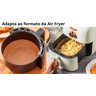 Kit 50 Forro De Papel Tapete Forma Airfryer Microondas Forno Fritadeira Antiaderente - 3