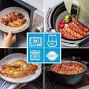 Ver imagem 5 de Kit 50 Forro De Papel Tapete Forma Airfryer Microondas Forno Fritadeira Antiaderente
