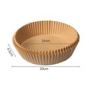 Ver imagem 6 de Kit 50 Forro De Papel Tapete Forma Airfryer Microondas Forno Fritadeira Antiaderente