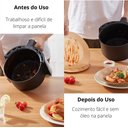Ver imagem 4 de Kit 50 Forro De Papel Tapete Forma Airfryer Microondas Forno Fritadeira Antiaderente