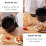 Kit 50 Forro De Papel Tapete Forma Airfryer Microondas Forno Fritadeira Antiaderente - 4