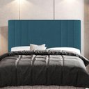 Ver mais imagens de Kit Cabeceira E Baú Cama Box King 195Cm Suede Turquesa