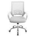 Ver imagem 1 de Cadeira Escritorio Giratoria Altura Ajustavel Confortavel Resistente Estudos Casa Home Office Quarto