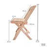 Kit 4 Cadeiras Dobráveis de Madeira para Area Gourmet Ismalu: Natural - 9