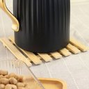 Ver imagem 7 de 5 Descansos de Bambu para Panela 17cm Apoio para Travessa Lyor Porta Panela Quadrado