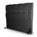 Ver imagem 7 de Cabeceira Cama Box Queen 160cm Suede Velut Preto - King House