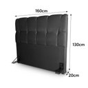Ver imagem 2 de Cabeceira Cama Box Queen 160cm Suede Velut Preto - King House