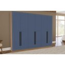 Ver imagem 1 de Guarda Roupa 6 Portas e 4 Gavetas Valência Freijo/azul - Politorno
