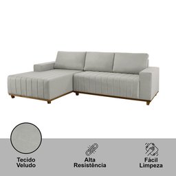 Sofá Boreal de 230cm B25 Chaise Lado Direito Meu Sofá Online - 4