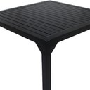 Ver imagem 2 de Mesa Quadrada Haiti 100cm Tampo Ripado em Alumínio Cozinha Edícula Trama Original